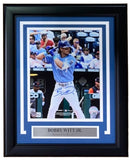 Bobby Witt Jr Signed Framed 8x10 Kansas City Royals Blue Jersey Photo BAS ITP