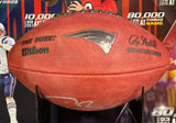 Tom Brady Signed New England Patriots Wilson Duke Football w/ Shadowbox Fanatics - Sports Integrity