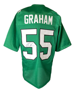 Brandon Graham Philadelphia Signed Kelly Green Football Jersey JSA ITP