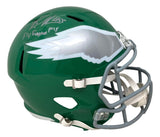 Brandon Graham Signed Eagles Kelly Green Speed Replica Helmet Fly Eagles JSA - Sports Integrity