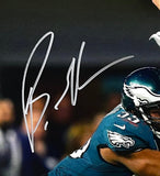 Brandon Graham Signed 16x20 Eagles SB 52 Sacking Brady Photo JSA ITP - Sports Integrity