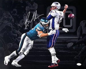 Brandon Graham Signed 16x20 Philadelphia Eagles Spotlight SB 52 Photo JSA ITP - Sports Integrity