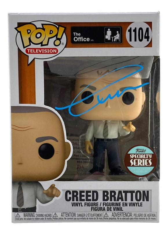 Creed Bratton Signed In Blue The Office Funko Pop #1104 JSA ITP - Sports Integrity