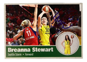 Breanna Stewart Signed Reprint 2015 Seattle Storm Rookie Card BAS