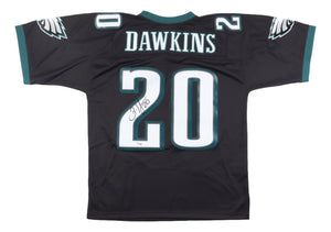 Brian Dawkins Signed Philadelphia Eagles Black M&N Replica Jersey Fanatics