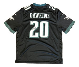 Brian Dawkins Signed Philadelphia Eagles Black Nike Game Jersey BAS - Sports Integrity