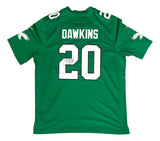 Brian Dawkins Signed Philadelphia Eagles Kelly Green Nike Game Jersey BAS