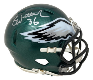 Brian Westbrook Signed Philadelphia Eagles Mini Speed Helmet BAS - Sports Integrity