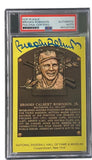 Brooks Robinson Signed 4x6 Baltimore Orioles HOF Plaque Card PSA/DNA 85025709 - Sports Integrity