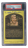 Brooks Robinson Signed 4x6 Baltimore Orioles HOF Plaque Card PSA/DNA 85025725 - Sports Integrity