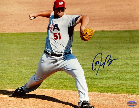 Jonathan Broxton Signed 8x10 USA Baseball Photo SI - Sports Integrity