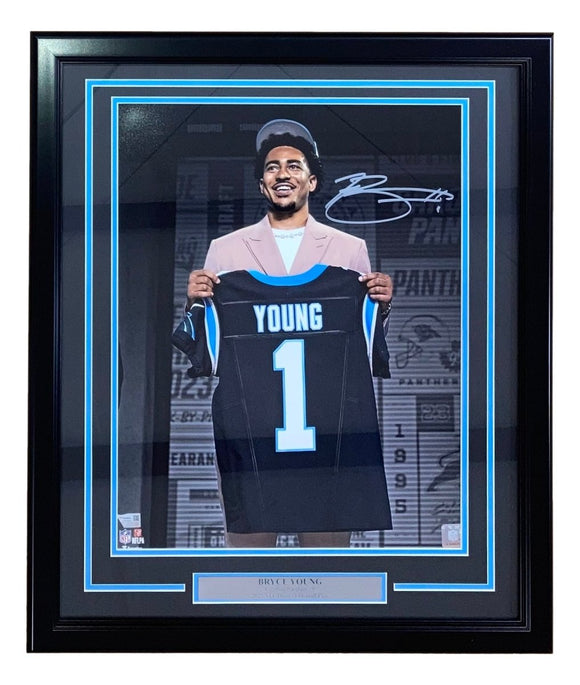 Bryce Young Signed Framed 16x20 Carolina Panthers Draft Day Photo Fanatics - Sports Integrity