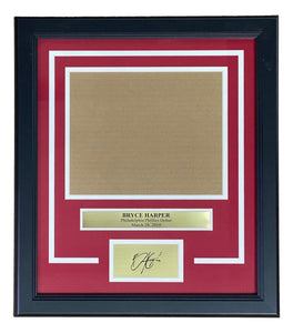 Bryce Harper 8x10 Phillies Debut Horizontal Photo Laser Engraved Sig Frame Kit - Sports Integrity