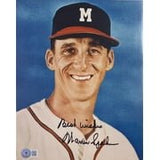 Warren Spahn Signed Milwaukee Braves Magazine Page BAS BH71135 - Sports Integrity