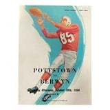 Pottstown vs Berwyn High School Football Program October 30 1954 - Sports Integrity