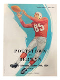 Pottstown vs Berwyn High School Football Program October 30 1954 - Sports Integrity