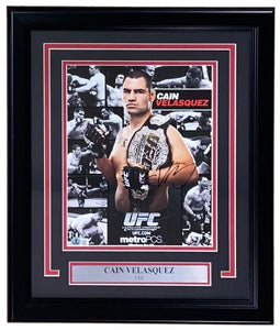 Cain Velasquez Signed Framed 8x10 UFC Photo BAS