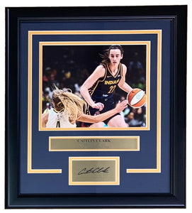 Caitlin Clark Framed 8x10 Indiana Fever Crossover Photo w/ Laser Engraved Auto