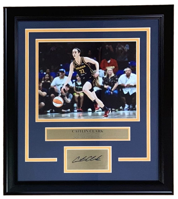 Caitlin Clark Framed 8x10 Indiana Fever Photo w/ Laser Engraved Signature