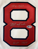 Carl Yastrzemski Signed Red Sox Majestic Replica Jersey TC 67 HOF 1989 BAS