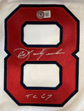 Carl Yastrzemski Signed Boston Red Sox Majestic Replica Jersey TC 67 Insc BAS - Sports Integrity