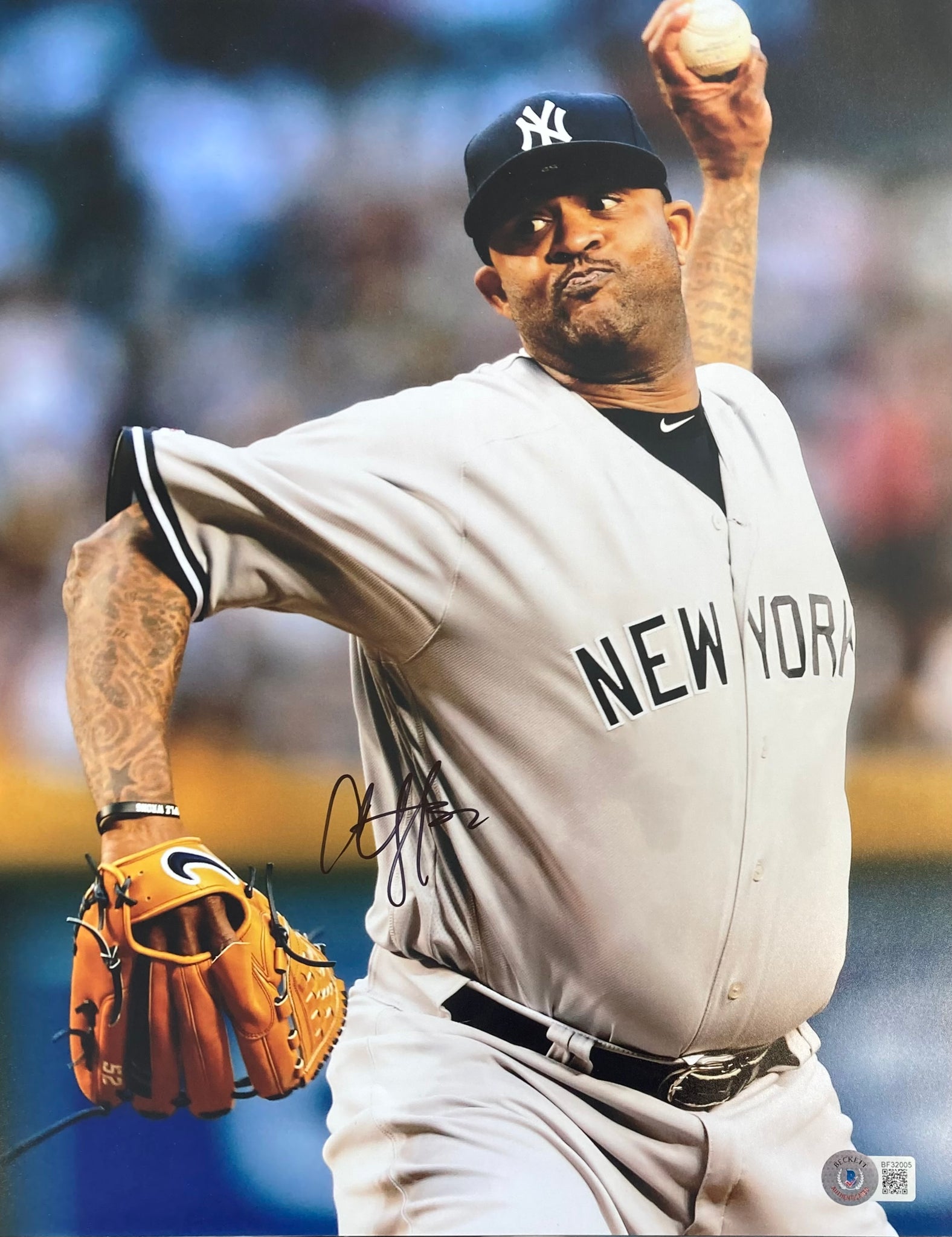 CC Sabathia Signed 11x14 New York Yankees First Pitch Photo BAS – Sports  Integrity