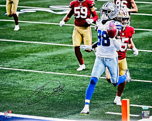 CeeDee Lamb Signed Framed 16x20 Dallas Cowboys Touchdown Photo