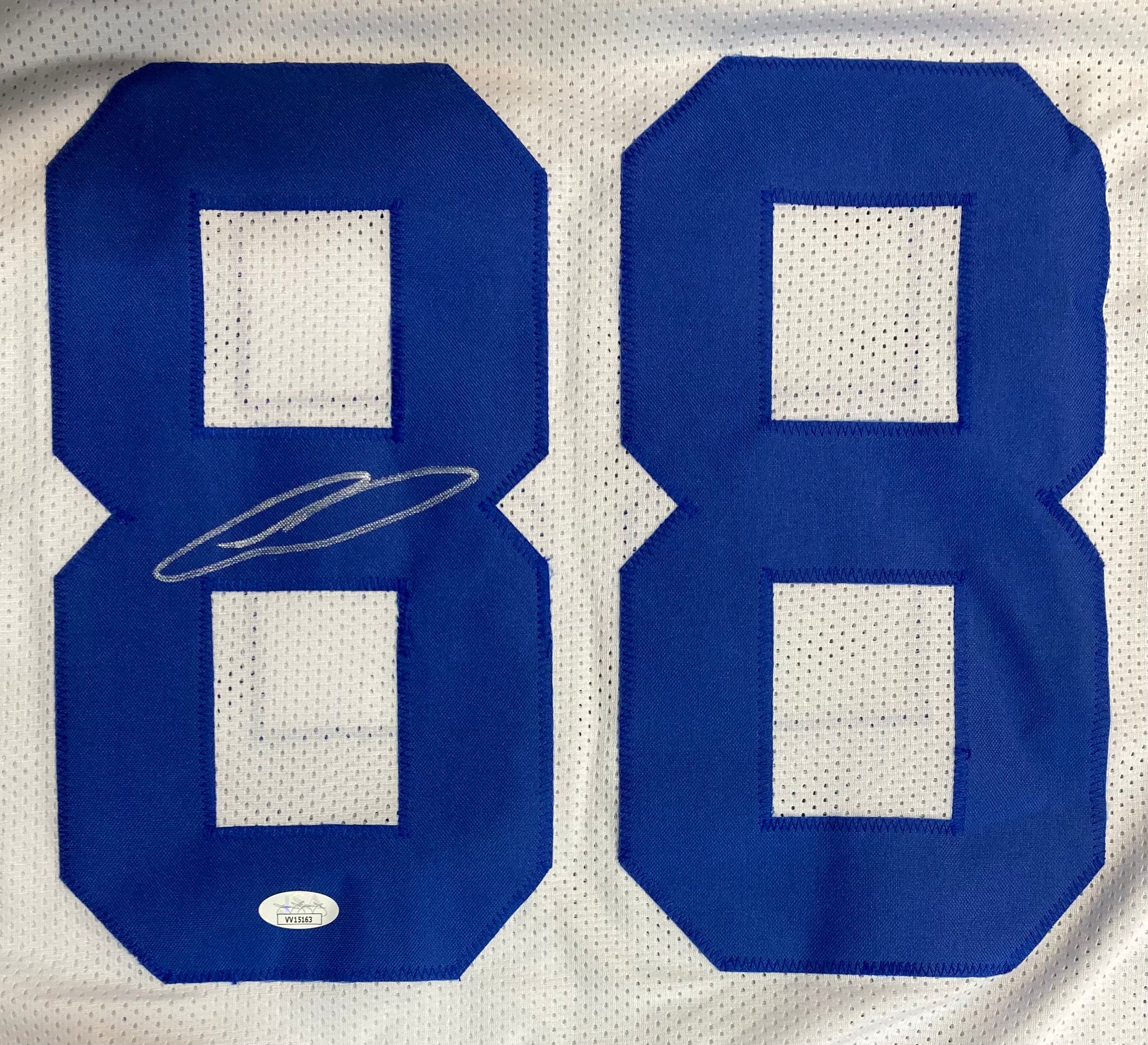 CeeDee Lamb Signed Custom White Pro-Style Football Jersey JSA