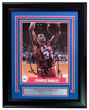 Charles Barkley Signed Framed 8x10 Philadelphia 76ers Photo JSA