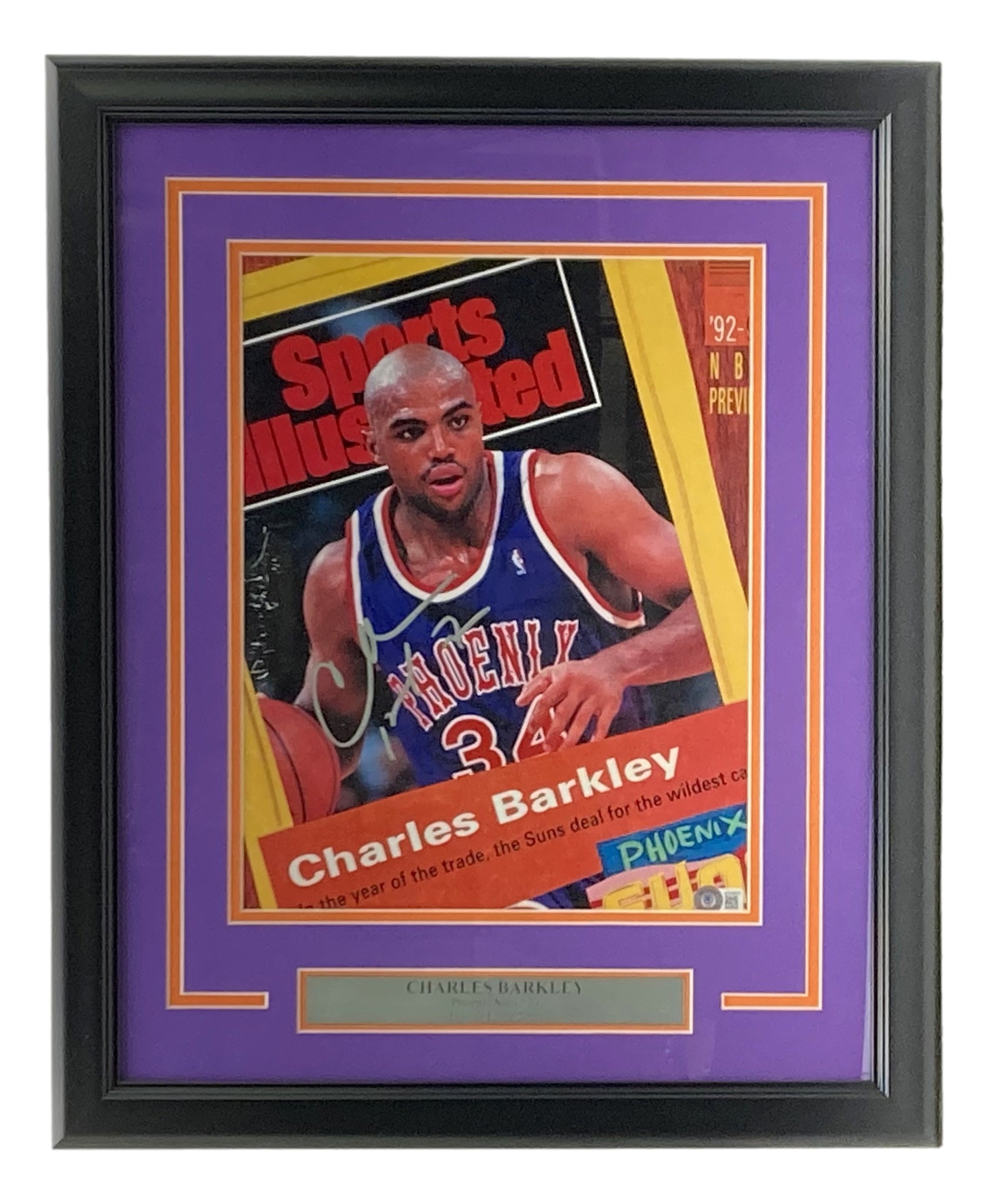 Charles Barkley Autographed Jersey