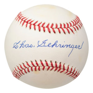 Charles Gehringer Signed Detroit Tigers Official American League Baseball BAS - Sports Integrity