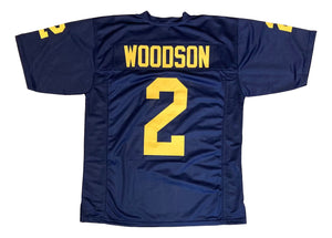 Charles Woodson Michigan Blue Football Jersey