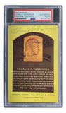 Charlie Gehringer Signed 4x6 Detroit Tigers HOF Plaque Card PSA/DNA 85025740 - Sports Integrity