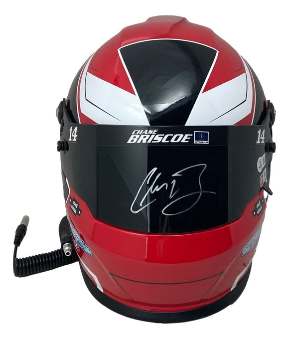 Chase Briscoe Signed NASCAR Mahindra Full Size Replica Racing Helmet BAS - Sports Integrity