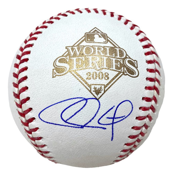 Chase Utley Signed Philadelphia Phillies 2008 World Series Baseball Fanatics - Sports Integrity