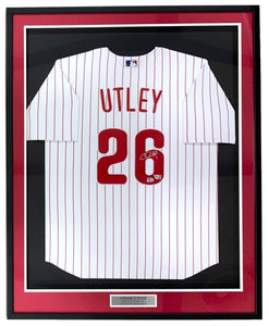 Chase Utley Signed Framed Philadelphia Phillies Nike Limited Jersey Fanatics - Sports Integrity