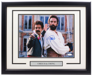 Cheech and Chong Signed Framed 11x14 Corsican Brothers Photo JSA - Sports Integrity