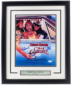 Cheech and Chong Signed Framed 11x14 Up in Smoke Poster Photo JSA LL09023 - Sports Integrity