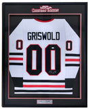 Chevy Chase Signed Framed Lampoons Christmas Vacation White Griswold Jersey JSA