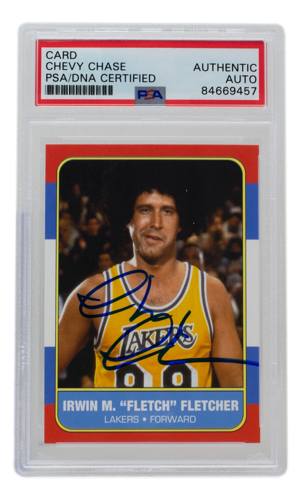 Chevy Chase Signed Fletch Lakers Jersey (Beckett COA)