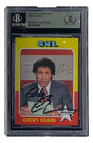 Chevy Chase Signed Slabbed Saturday Night Live Weekend Update Trading Card BAS - Sports Integrity