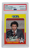 Chevy Chase Signed SNL Weekend Update Trading Card PSA/DNA Auto Gem Mint 10