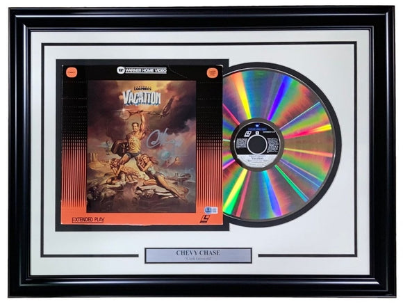 Chevy Chase Signed Framed National Lampoons Vacation Vinyl Album BAS - Sports Integrity