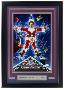 Chevy Chase Beverly D'Angelo Signed Framed 11x17 Christmas Vacation Photo JSA - Sports Integrity