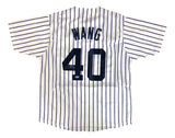 Chien Ming Wang New York Signed White Baseball Jersey PSA/DNA Hologram