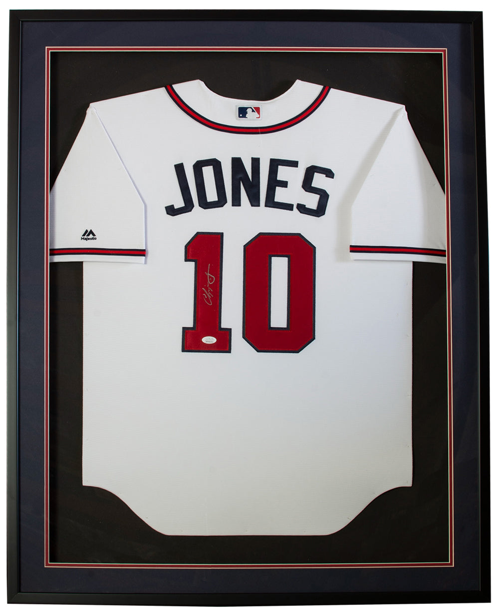 Chipper Jones MLB Authenticated Team Issued Los Bravos Jersey - Size 48