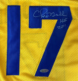 Chris Mullin Golden State Signed Yellow Basketball Jersey HOF 2011 TriStar - Sports Integrity