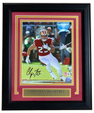 Christian McCaffrey Signed Framed 8x10 San Francisco 49ers Photo BAS