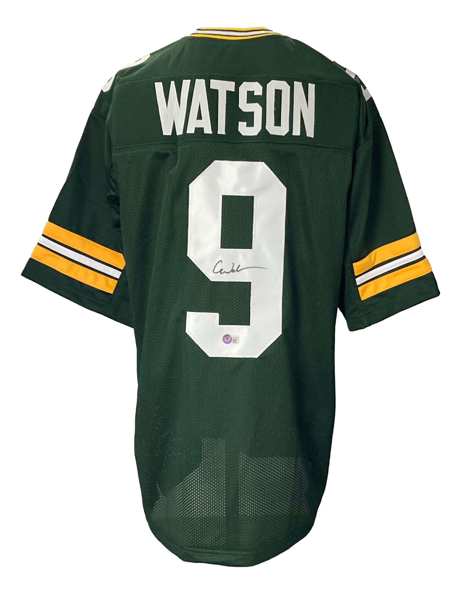 Christian Watson Signed Custom Green Bay Packers Jersey Beckett COA