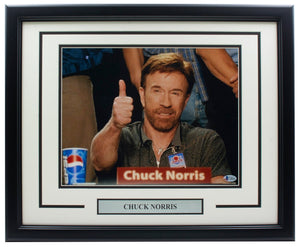 Chuck Norris Signed Framed 11x14 Dodgeball Photo BAS - Sports Integrity